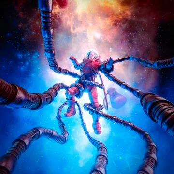 The terror beyond the stars Stock-Illustration
