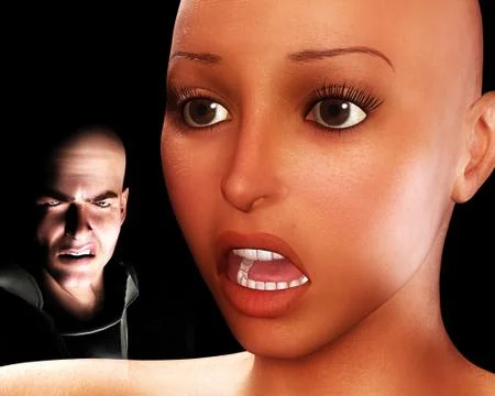 Terror Of Mugging Stock Illustration