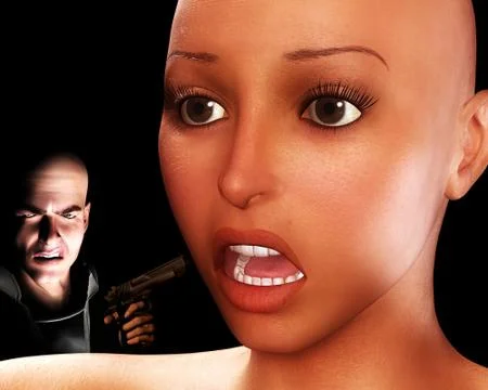 Terror Of Mugging Stock Illustration