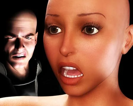 Terror Of Mugging Stock Illustration