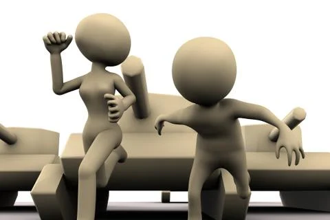 Terror of war Stock Illustration