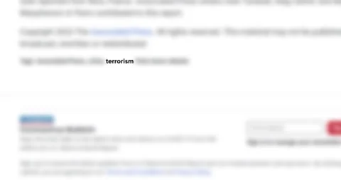 Terrorism in the article and text Stock Footage 201272973