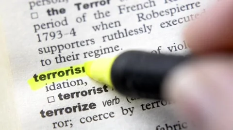 Terrorism Concept Key Word Stock Footage 42675577