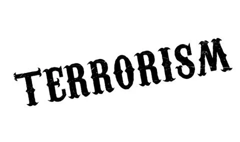 Terrorism rubber stamp Stock Illustration