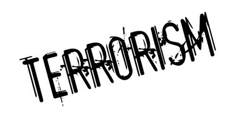 Terrorism rubber stamp Stock Illustration