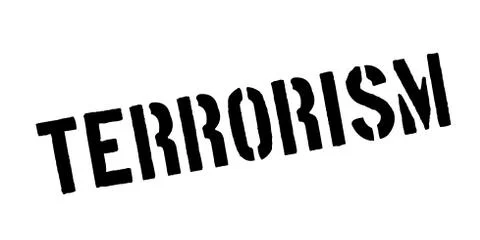 Terrorism rubber stamp Stock Illustration