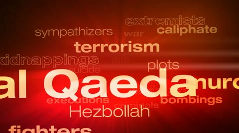 Terrorism Words Loop Vídeo Stock 63867883