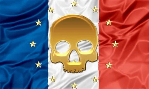 Terrorist attack Paris Stock Illustration