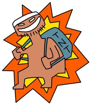 Terrorist Stock Illustration