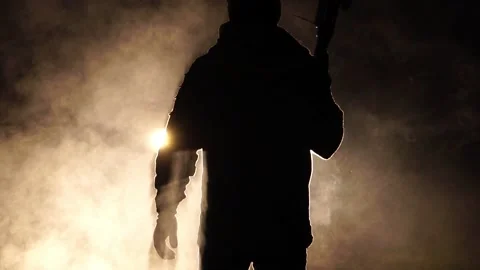 The terrorists surrendered to the war that took place Stock Footage 220142093