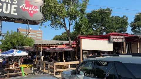 Terry Blacks BBQ Austin Texas USA August 5 2024 Stock Footage 282630948