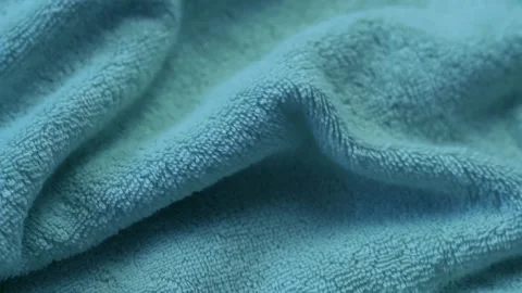Terry Light Blue Texture Of Cotton Fabric, Towels, Blankets, Bedspreads. High-Qu Stock-Footage 139452077