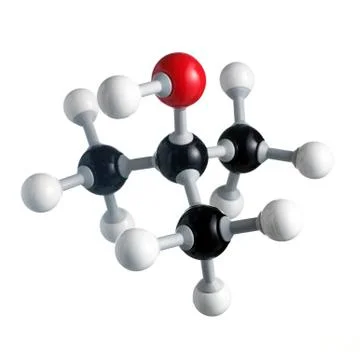 Tert-butanol molecule イラスト素材