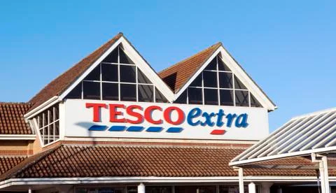 Tesco Estra Store Stock Photos