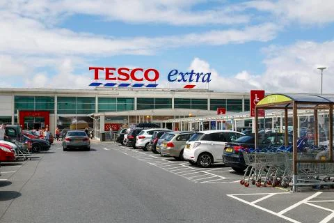 Tesco Extra Store - UK Stock Photos