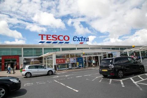 Tesco Extra Store - UK Stock Photos