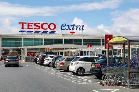 Tesco Extra Superstore - UK Stock Photos