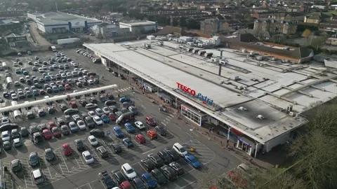 Tesco Romford Stock Footage 302911989