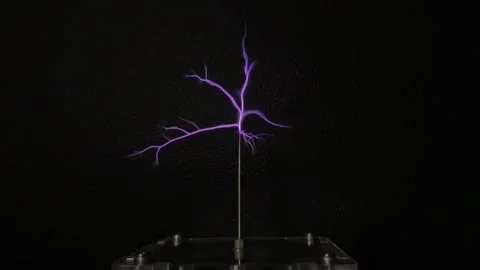 A tesla coil slow motion. 5 of 6. 1080 30fps Stock Footage 272682219