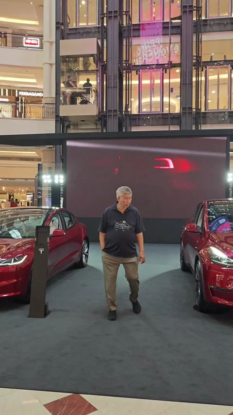 Tesla exhibition Stock Footage 324599849