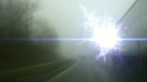 Tesla Experiment gone wrong abduction alien Stock Footage 496104
