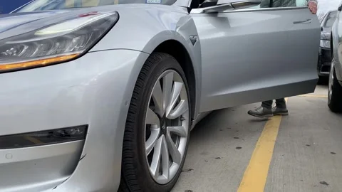Tesla Model 3 auto drive feature consumer safety recall Stock Footage 259845658