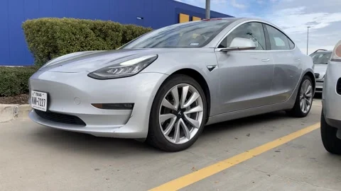 Tesla Model 3 consumer safety recall auto drive feature Stock Footage 259845656