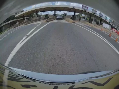 Tesla Model 3 Rear Dashcam Footage Stock Footage 139753935
