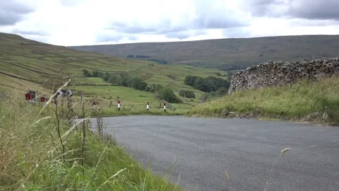 Tesla Model S cornering Stock Footage 80650486