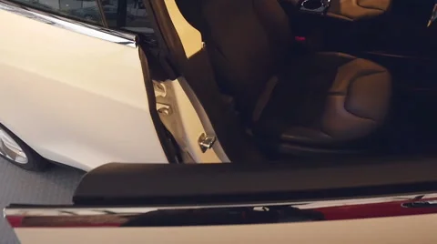 Tesla Model S door closing Stock-Footage 44449703