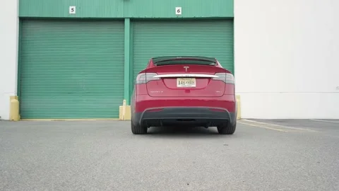 Tesla Model X Stock Footage 131166471