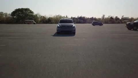 Tesla Model Y Stock Footage 130922721