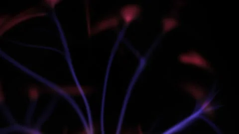 Tesla Plasma Ball And Lightning Stock-Footage 90118914