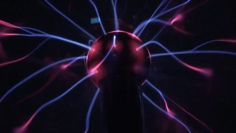 Tesla plasma ball full hd close up 스톡 동영상 74608993