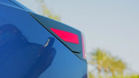 Tesla Plugging In 2 Stock Footage 130296191