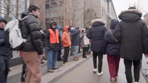 Tesla Protest - Boston, MA, US Stock Footage 306496192