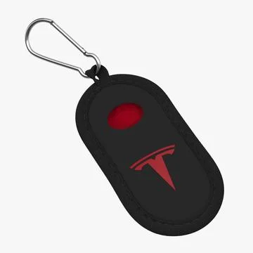 Tesla S Key Fob Black Cover 3D Model
