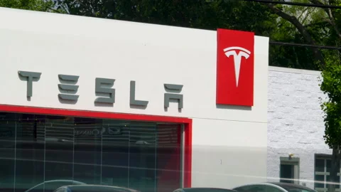 TESLA - VARIOUS BROLL ANGLES, DEALERSHIP, CARS, ELECTRIC VEHICLES Stock Footage 151159824