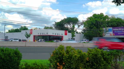 TESLA - VARIOUS BROLL ANGLES, DEALERSHIP, CARS, ELECTRIC VEHICLES Stock Footage 151160976