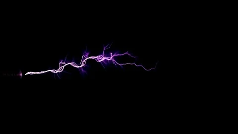 Tesla's coil generates lightning Stock Footage