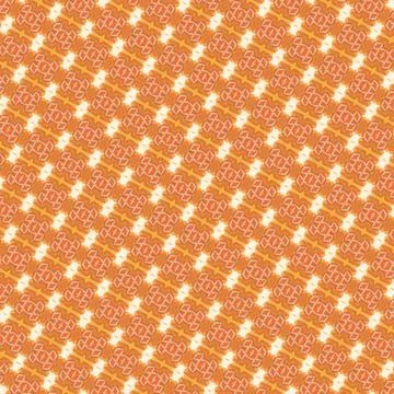 Tessellated decorative backdrop in brass, burnt orange, scarlet, brick red, pure Stock Illustration