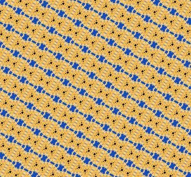 Tessellated decorative backdrop in mango, maize, ivory, periwinkle, peach mist, Stock Illustration
