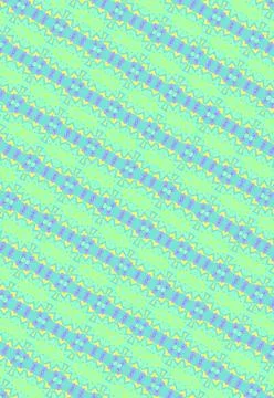 Tessellated decorative backdrop in periwinkle, mint glaze, lemon tint, apricot g Stock Illustration