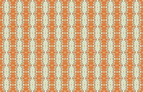 Tessellated decorative backdrop rendered in copper sky, taupe rock, beige linen, Stockillustratie