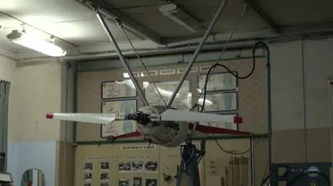 Test airplane propeller Stock Footage 10831830