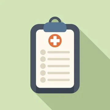 Test board icon flat vector. Lab sample Stock Illustration