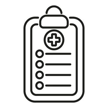 Test board icon outline vector. Lab sample 스톡 일러스트