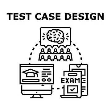 Test case design planning and quality control Stock-Illustration