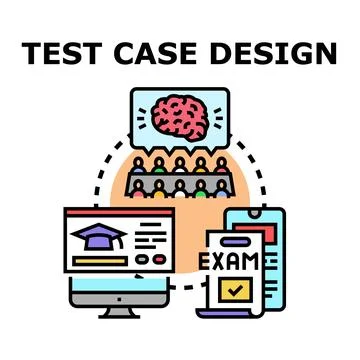 Test case design planning and quality control Stockillustratie