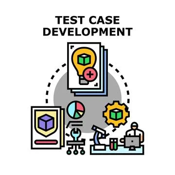 Test case development process for software quality assurance Stock-Illustration